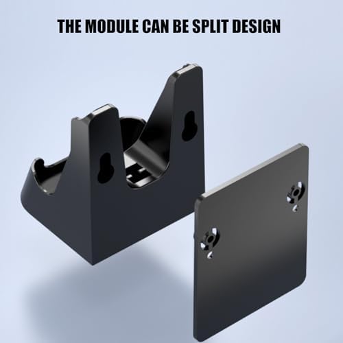 SEEXDDT ABS Display Shelf with Adhesive and Screw Installation for Computer Desk Organization Wall Mounted Holder - 3