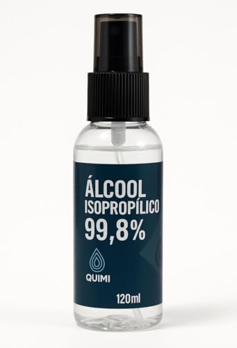 Álcool Isopropílico 99,8% Quimi Vida 120ml com Spray - Limpeza Profissional para Eletrônicos e Superfícies
