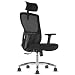 Produktbild Bürostuhl Ergonomisch,Schreibtischstuhl mit verstellbarer Kopfstütze, Armlehnen und Lendenwirbelstütze, Drehstuhl aus Mesh,höhenverstellbarer Chefsessel,Computerstuhl Wippfunktion,Belastbarkeit 150kg
