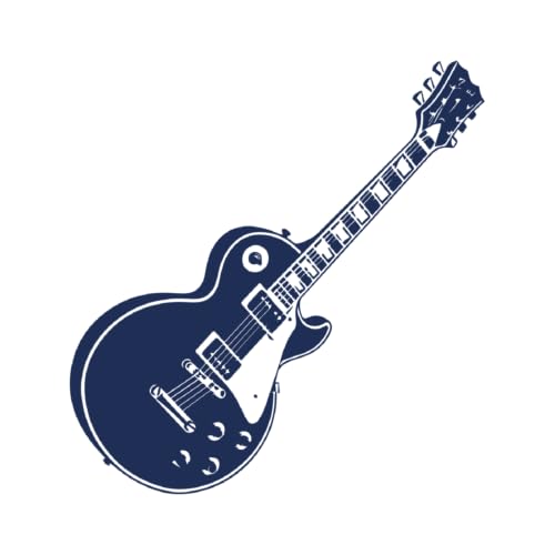 Tattwo.me – Tatouage temporaire pour adultes et enfants, dure 2 semaines, résistant à l'eau – guitare type Les paul – Encre végétale - certificat...