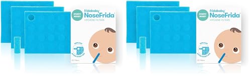 Image of Frida Baby Nasal Aspirator Original 60 NoseFrida Filter Refills,Replacement Filters,Hygiene Filters for NoseFrida The Snotsucker,BPA Free,Latex Free,(Pack of 2)