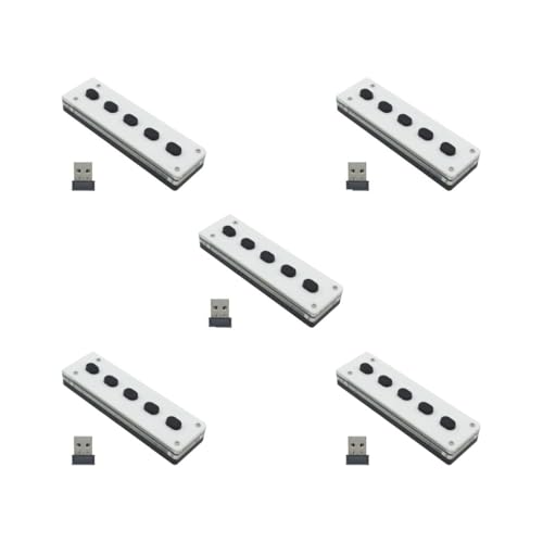 Mini clavier programmable sans fil double mode universel 5 touches récepteur USB