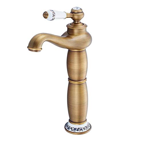 Robinet mitigeur pour salle de bains antique pour vasque monotrou retro