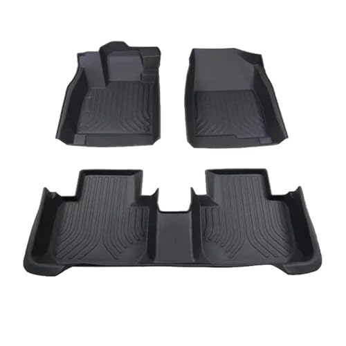 Tapis de sol arrière BMW Série 3 F34 en TPE noir de 2012 à 2018