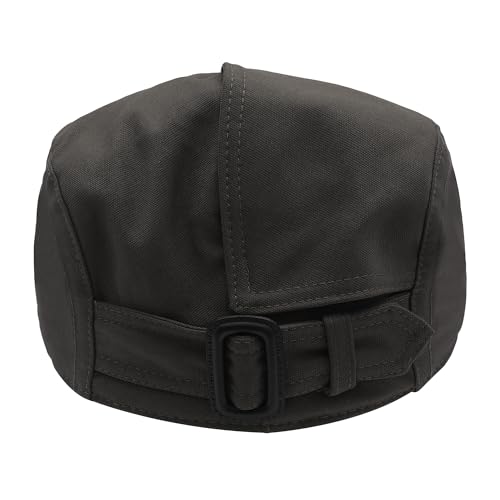 Image of ZLYC Men Cotton Flat Cap Summer Scally Ivy Gatsby Newsboy Beret Driver Cabbie Hunting Hat