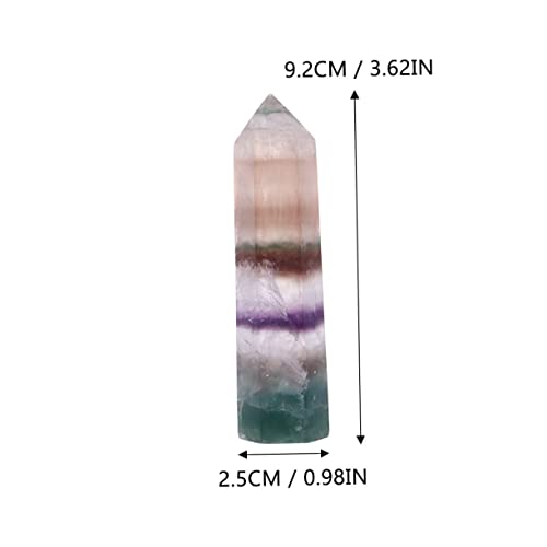 Pillier fluorite colorée Mobestech lot de 3 cristaux à offrir pour table - 2
