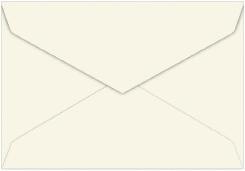Ecru Envelopes - A8 LCI Smooth 6 x 8 1/4 Pointed Flap 70T, 25 Pack