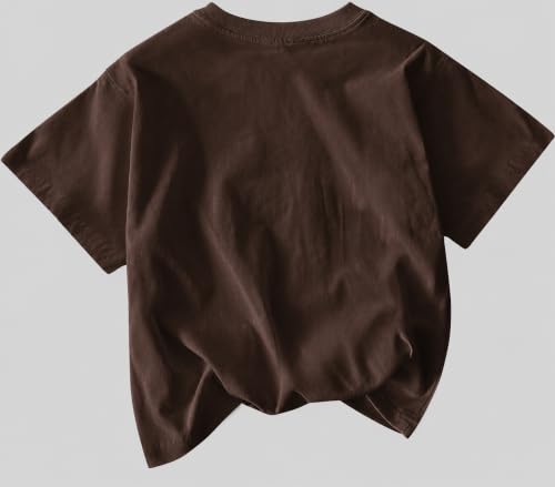 Image of Jawdrobe Cotton Blend Oversized Fit Half Sleeve Printed Round Neck T-Shirt for Women | Aesthetic Summer Wear