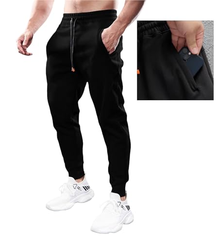 Fioboc Weekend Performance Joggers for Men Sweatpants with Zipper Pockets Athletic Jogger Mens Workout Pants M-3XL2