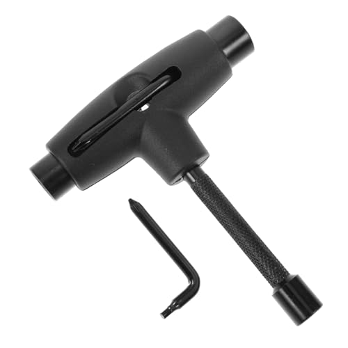 KICHOUSE 1Set Type Skateboard Wrench Tool All in One Portable Skateboard Repair Tool for Adjusting Bearings and Bolts T Shape Wrench for Skateboard Maintenance