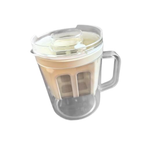 Folpus Yaourt Grec Machine Récipient Filtre Passoire Bol Couvercle Séparateur Petit-lait Conception Pratique Matériaux Durables Adapté à La Préparation de Ya, Grand