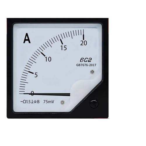 Ampèremètre de type pointeur 6C2 50A pour suivre l'énergie solaire en atelier