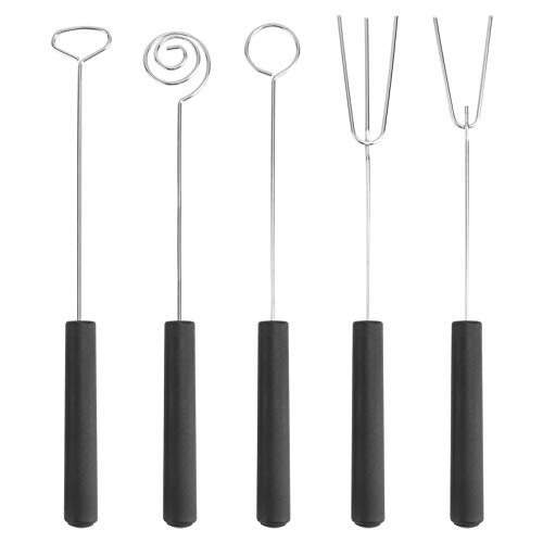 5pcs Fork Dipping Fork Kitchen Gadget Stainless Steel Chocolate Fork