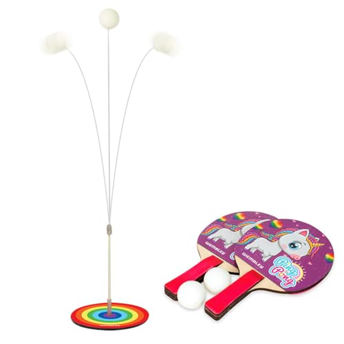 Image of Wembley Table Tennis Trainer Toys For Kids 5 6 7 Years Age Outdoor Indoor Games For Boys 10 Years And Above For Girls Adults Teenagers - Bis Approved - Made In India (Unicorn), Blue