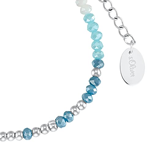 s.Oliver Armband 925 Sterling Silber/Edelstahl für Damen, Armschmuck, Motiv, Kommt in Schmuck Geschenk Box – Ansicht 2