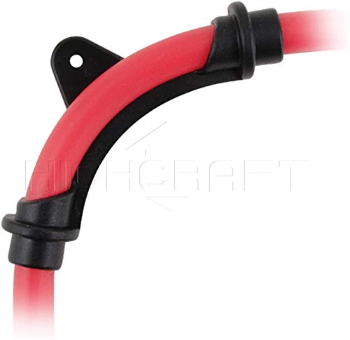 Highcraft Pxbnd12-10 Pex Bend Support 1/2 In, Wall Mount Tubing Pipe Hanger 90 Degree With Nail Plate, Polyethylene (10 Pack), Black #TOP5