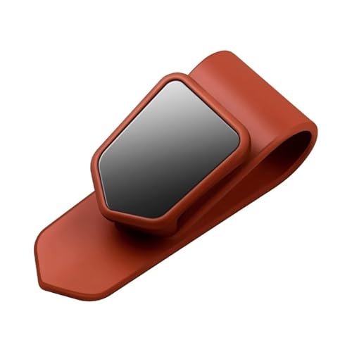 Étui à lunettes de soleil clipsable pour pare-soleil de voiture marron