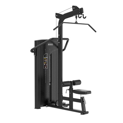 Máquina Selectorizada Jalón al Pecho Fitness Tech | Entrenamiento Profesional de Espalda y Dorsales con Torre de Pesas 100 kg