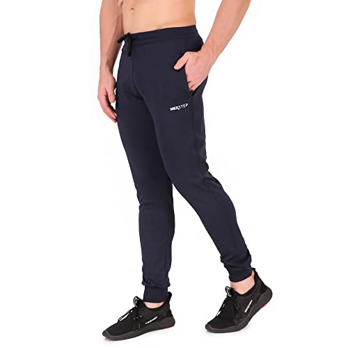 Image of NEXSTEP Men's Regular Fit Track Pants with Zipper Pockets