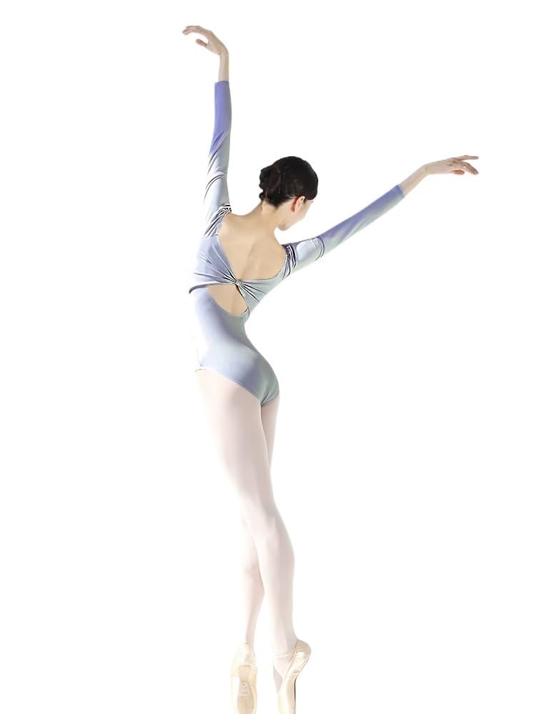 Top da Danza Abbigliamento Body da Ballo in Rete for Donna, Abito da Ballerina, Abbigliamento da Danza Classica, Costume da Bagno da Ginnastica, Collant da Yoga, Costume da Spettacolo