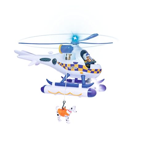 Simba 109252537 - Feuerwehrmann Sam Polizei Wallaby, mit Sound, Blaulicht,...