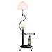 Tingting1992 lampadaire Lampe sur Pied créative Salon Chambre Chambre Table de Chevet lampadaire Noir avec 7 Watts Lampe (Color : B)