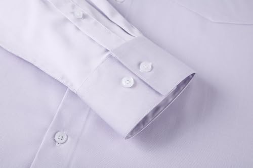 Alex Vando Mens Bamboo Dress Shirts Wrinkle Free Regular Fit Stretch Button Down Shirt