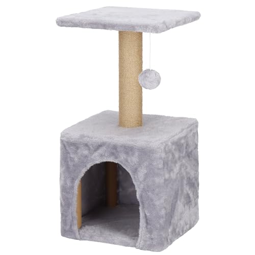 SPRINGOS Árbol rascador para gatos con plataforma de...