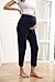 ZUMIY Maternity Lounge Pants Pregnancy Trousers Over The Belly Stretchy Activewear, Maternity Clothes Sweatpants with Pockets (XL,Navy Blue)