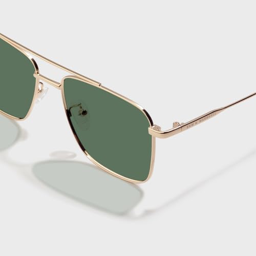 Image of SAM AND MARSHALL VEIN Sunglass I 400% UV Protection I Metal Sunglass I Square Sunglass I Double Bar I Unisex
