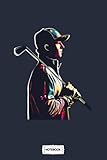  Jordan Spieth B38625 Notebook: Matte Finish Cover, Lined College Ruled Paper, Diary, Planner, Journal, 6x9 120 Pages