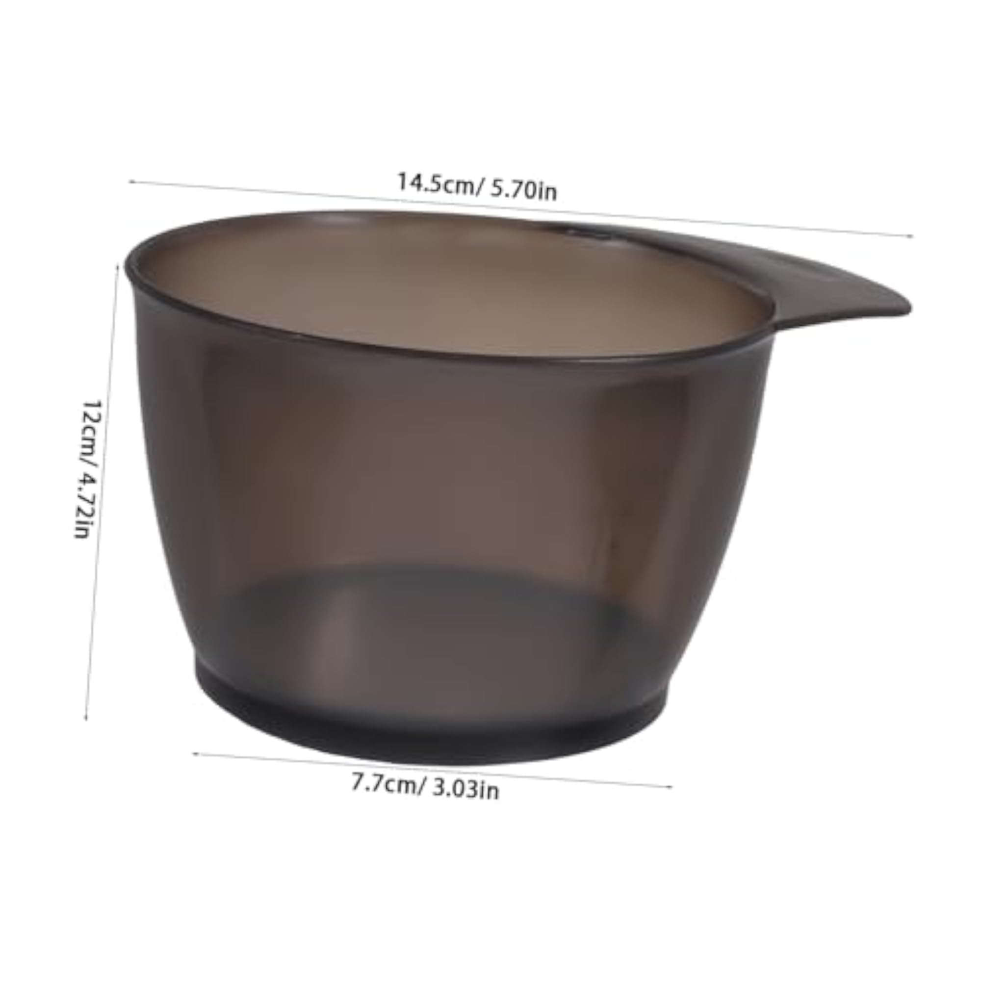 6pcs Stackable Plastic Hair Dye Mixing Bowls
