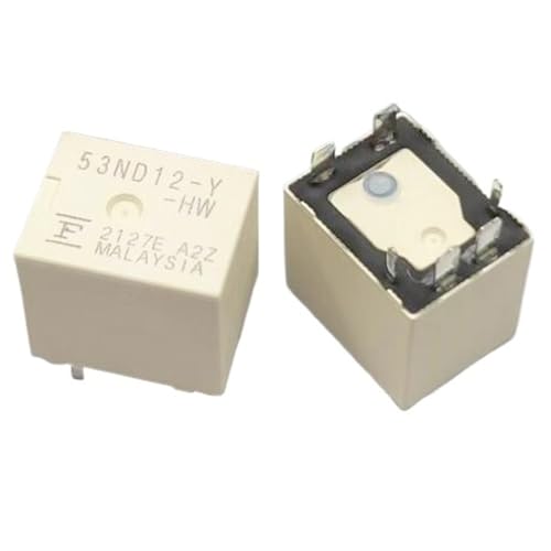 Relais de puissance 12V 53ND12-Y-HW commutateur miniature 6PIN pour circuits imprimés lot de 10