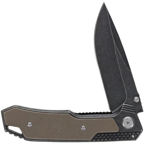 Faca dobrável Smith & Wesson SW609, 21 cm, preto/marrom