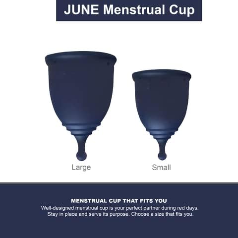 June Menstrual Cup – Reusable Firm Silicone Period Cup for Comfortable, Leak-Proof Protection – Eco-Friendly Alternative to Pads and Tampons - Image 5