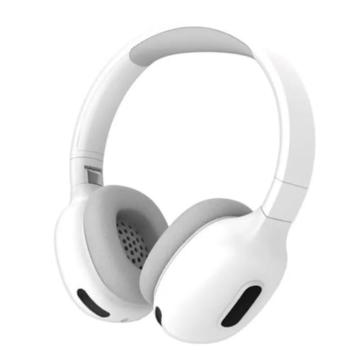 Fone de Ouvido Bluetooth 5.3 Sem fio TWS On-ear Com Cancelamento de Ruído Leve Dobrável Fone Sem Fio Com Microfone Bateria de Longa Duração (Branco)