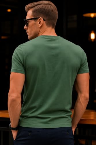 Image of Parcel Yard Men's Cotton Rich Solid Polo Tshirt | Collar Tshirts | Half Sleeves | Plain-Regular Fit