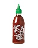 Uni-Eagle Chili Sauce Sriracha scharf – Hot Sauce mit Chilies & Knoblauch ohne Geschmacksverstärker – 1 x 475g