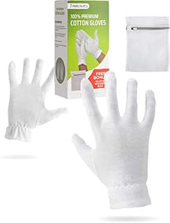 Moisturizing Gloves OverNight Bedtime Cotton | Cosmetic Inspection Premium Cloth Quality | Eczema