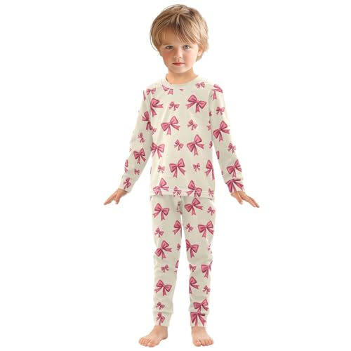 ODAWA Bows Beige Tee and Pant 2-piece Pj Set Footless 18M Fall Pajamas3