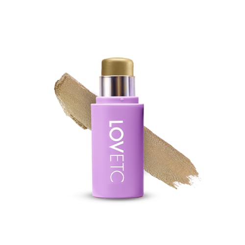 Image of Multi-Purpose Highlighter Stick, 3-in-1 Makeup, 12Hr Wear, Glow 7.5g | Hyaluronic Acid & Marula Oil, For Lips, Cheeks & Eyes, Soft Shimmer, One Swipe Payoff, Vegan & Paraben Free