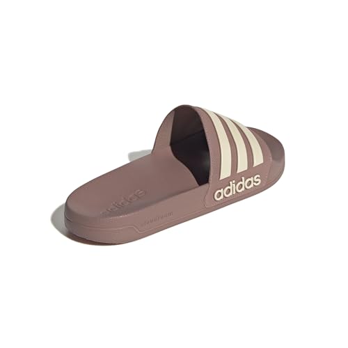 Image of adidas Women ADILETTE SHOWER Synthetic Swim Slide FTWWHT /GOLDMT /BOGOLD | LUT50