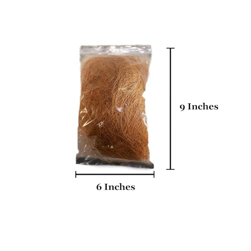 Image of SunGrow Finch Coconut Fiber, Loose Bedding Substrate for Birds Nest Cages, Nesting Material for Budgie Hummingbird Canary Parakeet, 3 oz