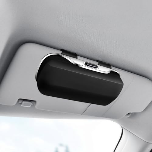 Support auto pour écran solaire et boîte de rangement pour lunettes - 7