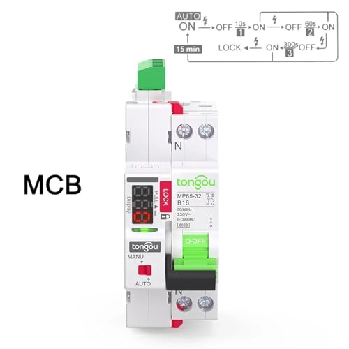 Disjoncteur modulaire réenclenchable automatique avec témoin LED