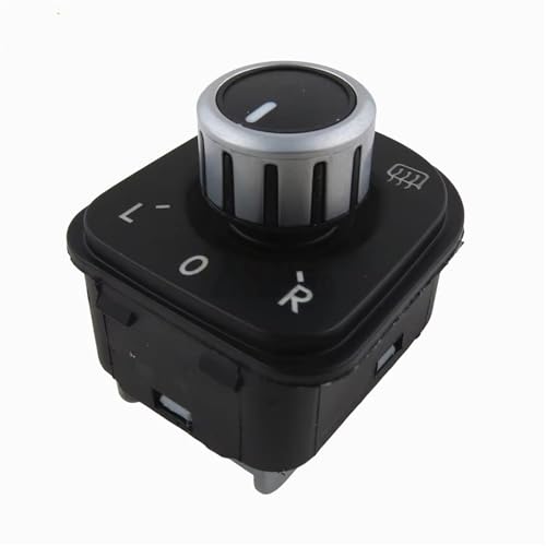 Bouton rétroviseur bloqué ? Remplacez-le par le commutateur chromé 5ND959565A pour Jetta