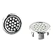 Overflow Cover for Sink, Basin Overflow for Ring Replacement 22mm Chromed Plastic Washbasin Overflow Insert with for Easy Install No Tools Required for Bathroom Sink (2-Pack)