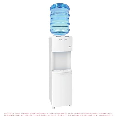 Frigidaire EFWC498, Top Load Hot & Cold Water Cooler Dispenser for Home, Garage, Dorm, RV & Cottage, 3 and 5 Gallon Bottles, 11" D x 11.5" W x 36" H, White - image 9