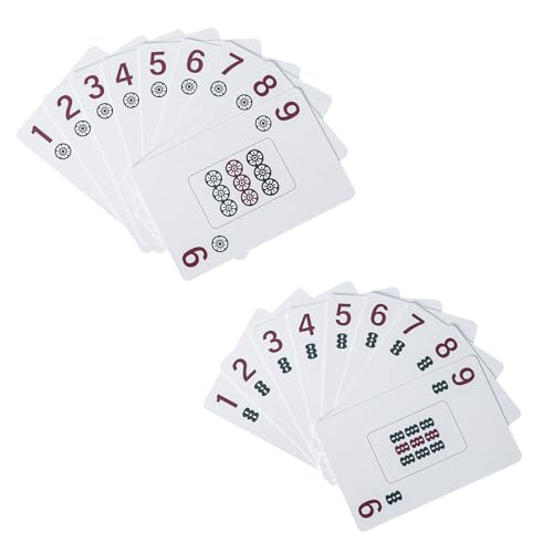 Set de 178 cartas Mahjong con accesorios y caja miniatura 5