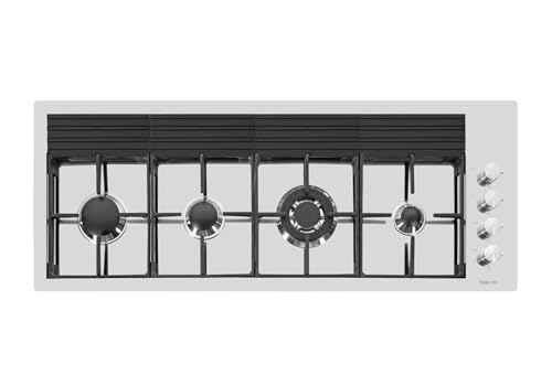 Piano Cottura 4 Fuochi A Gas Da 117 Cm Piano Inox Spazzolato